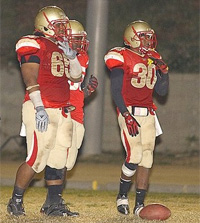 Antwaun Woods (L) and DJ Morgan (R) pictured here at Taft HS Los Angeles